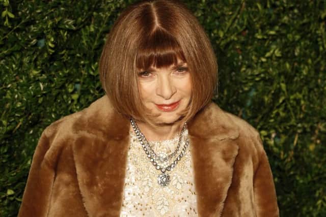 Anna Wintour, editor of US Vogue, has one of the most iconic hairstyles in fashion. Photo: Jonathan Brady/PA Wire