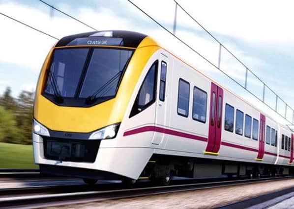 Images from manufacturer CAF of the trains to be supplied to Yorkshire's new local rail operator