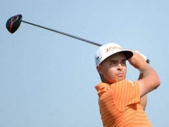 Rickie Fowler tees off on his way to winning the Abu Dhabi Championship (Picture: Martin Dokoupi).