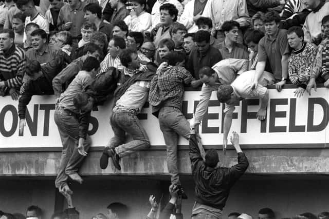 Overcrowding at the 1989 FA Cup semi-final at Hillsborough