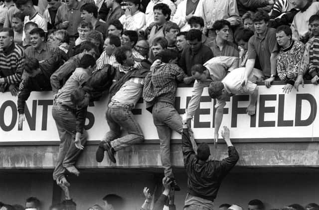 Overcrowding at the 1989 FA Cup semi-final at Hillsborough