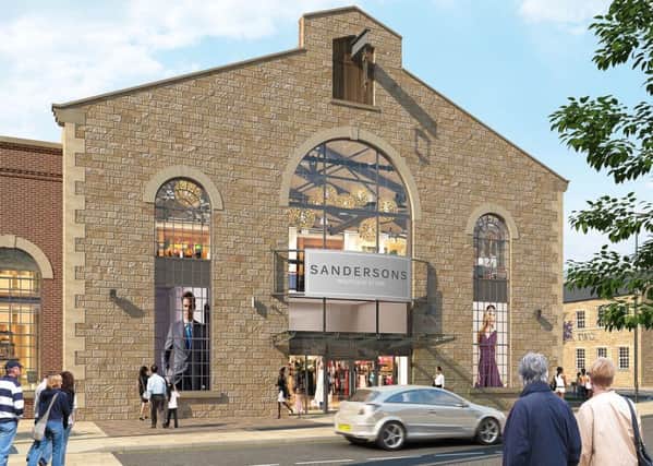 An artists impression of Sandersons, the new department store planned for the Fox Valley development