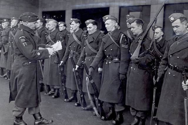 Sgt Major Saltfleet and Home Guards of the Hallamshire Sector ,Dec 1944