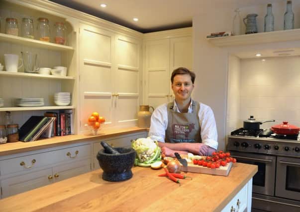 Tom is most at home in the kitchen as he loves cooking. Thanks to a host of specialist independent shops, he has all the ingredients he needs on the doorstep
