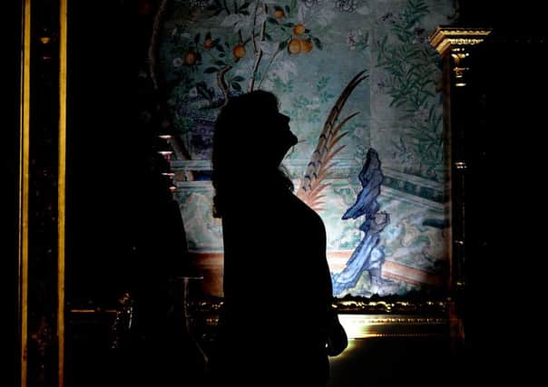 Lynne Crispin, visitor assistant at Temple Newsam House, Leeds, in the Chinese Drawing Room. Picture: James Hardisty