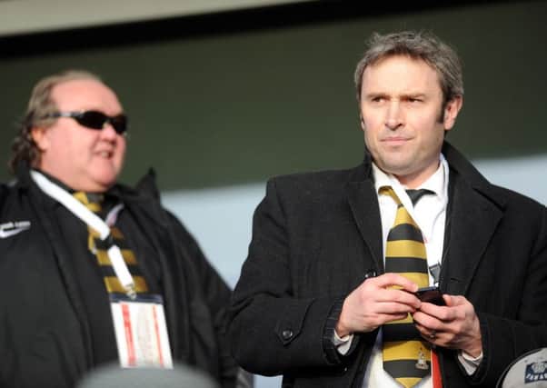 Bradford City's joint-chairmen Mark Lawn, left, and Julian Rhodes, right.