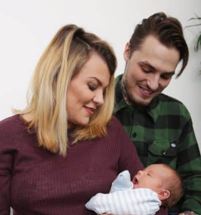 Amy Wigfull from Sheffield, has a new baby boy after recovering from a sleepwalking accident in Spain. Picture: Ross Parry Agency
