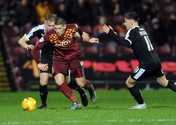 Bradford City's Jamie Proctor against Barnsley. (Picture by Tony Johnson)