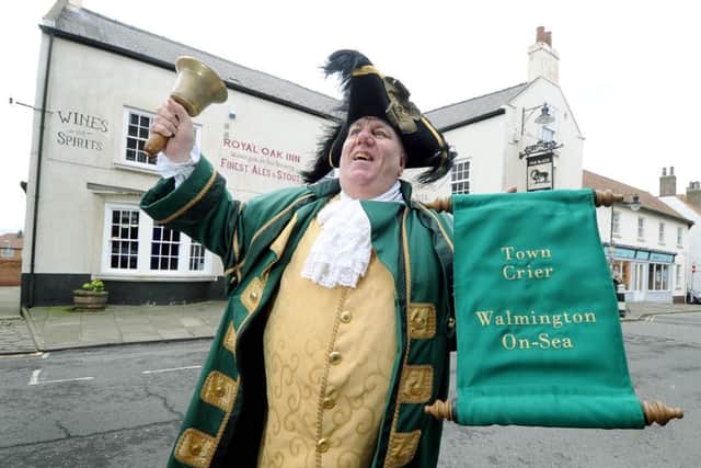 David Hinde, Bridlington's town crier who is appearing in the new Dad's Army film. Picture: James Hardisty.