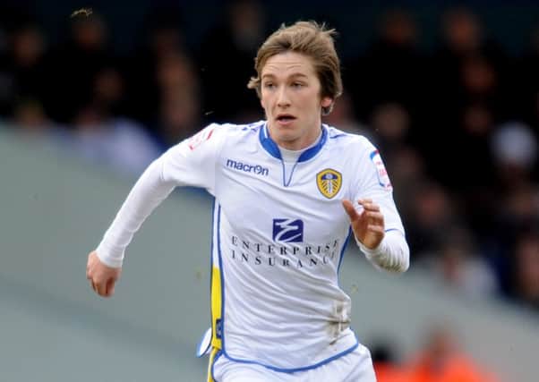 Chris Dawson, making his debut for Leeds United in April 2013.