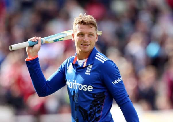LONG WAIT OVER: Joss Buttler replaces Jonny Bairstow behind the stumps for England in todays one-day warm-up. Picture: PA