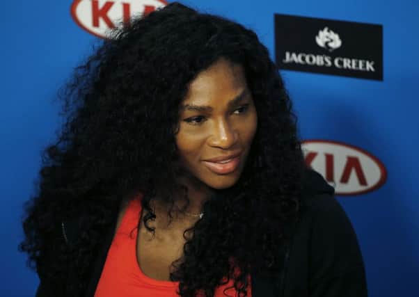 Serena Williams of the United States speaks during a press conference, ahead of Saturday's women's singles final against Angelique Kerber of Germany at the Australian Open tennis championships in Melbourne (AP Photo/Shuji Kajiyama)