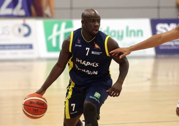 T J Robinson finished with 24 points for Sheffield Sharks against Plymouth.