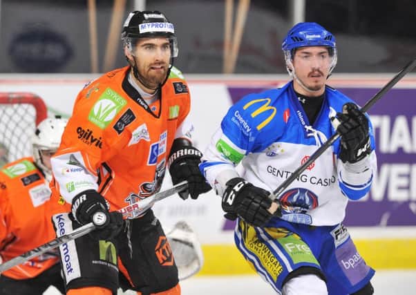 Cullen Eddy for Sheffield Steelers against Coventry Blaze (Picture: Dean Woolley)