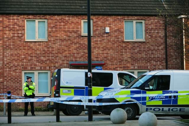 Police at the scene in allerton Bywater. Picture: Ross Parry Agency