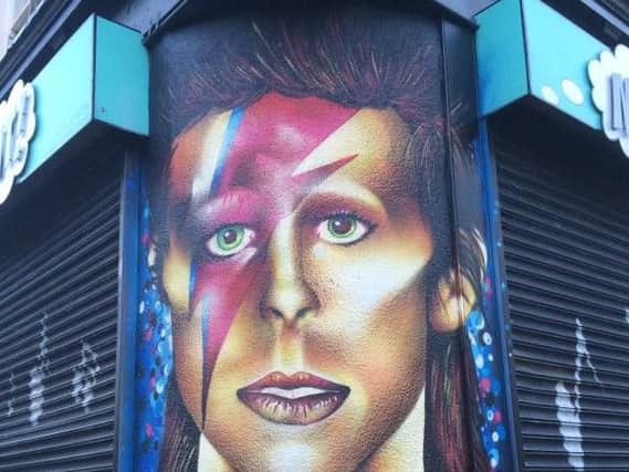 The Bowie mural in Sheffield