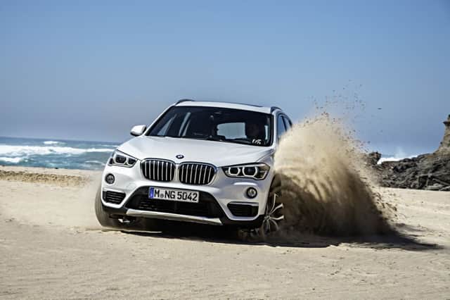 A BMW is put through its paces