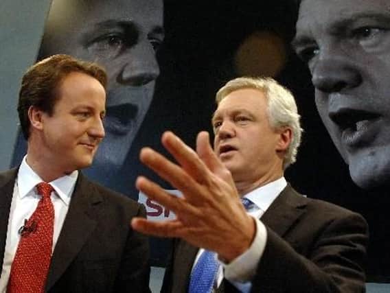 David Davis MP pictured with David Cameron in 2005.