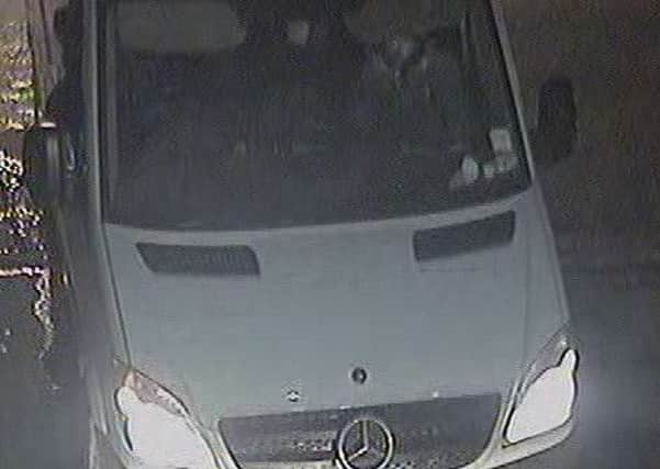 A CCTV image of the van and driver.