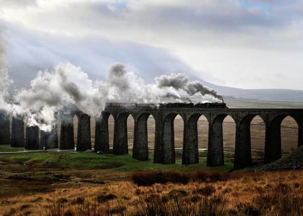 The Ribblehead Viaduct forms part of the Settle-Carlisle line, which has closed indefinitely