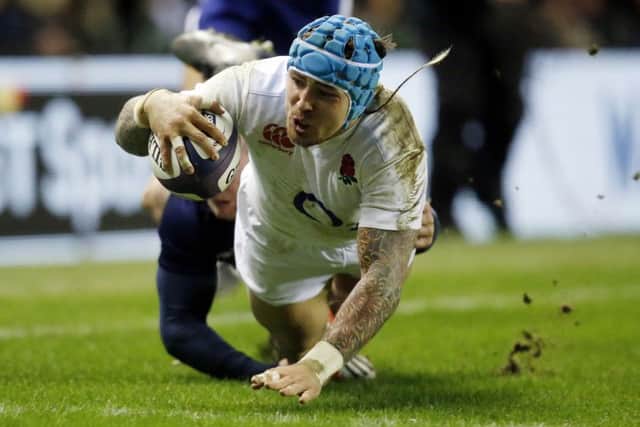 England's Jack Nowell scores his side's second try