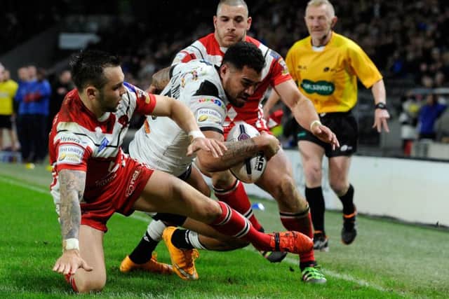 Fetuli Talanoa scores Hull's fourth try.  Picture Bruce Rollinson