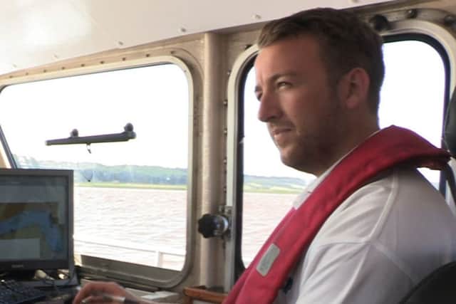 Tom Humphreys, a hydrographic surveyor who works on the estuary.