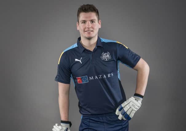 Captain Alex Lees with Yorkshire's 2016 one-day kit.