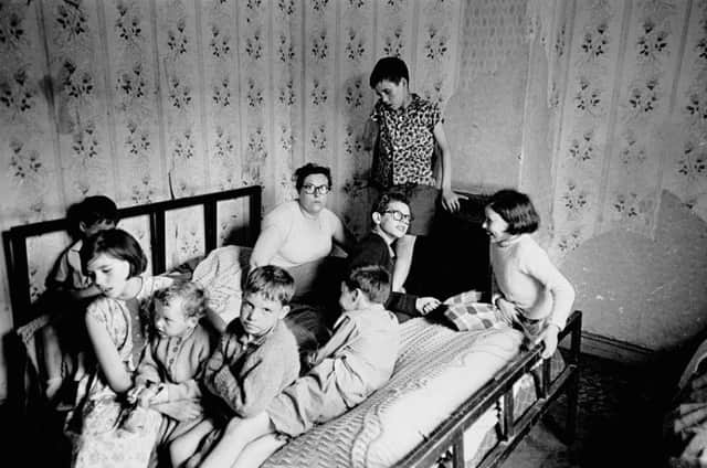 Overcrowded family, Bradford 1970