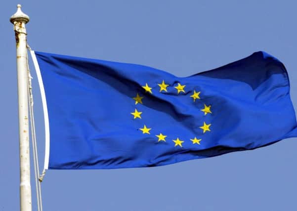 The EU flag.
