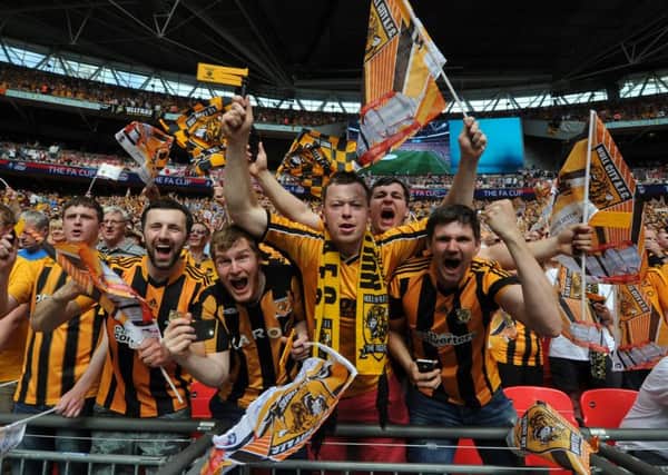 Hull City fans at Wembley.