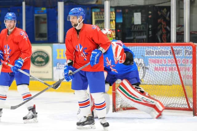 Ashley Tait, in training for GB in Italy yesterday.