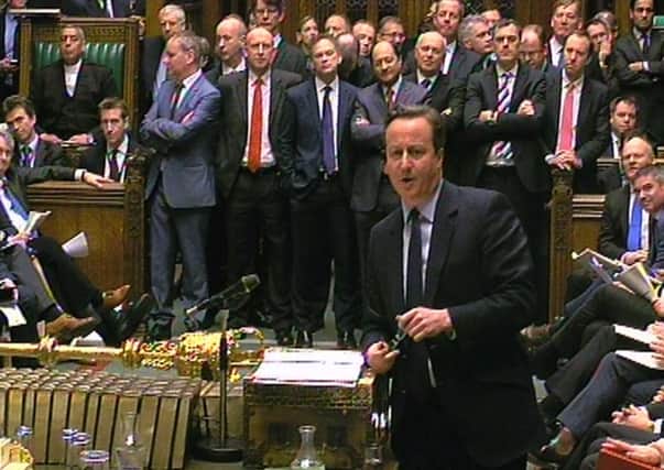 David Cameron, speaking at Prime Minister's Questions on Wednesday.