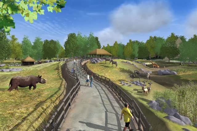 An artist's impression of the new facility at Yorkshire Wildlife Park