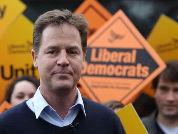 Former leader of the Liberal Democrats Nick Clegg