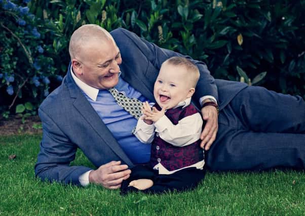 Jacob Leighton with his dad Stephen (Pink Lily Photography)