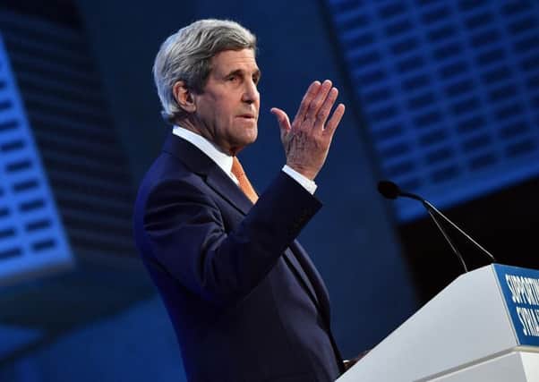 US Secretary of State John Kerry announced diplomats meeting at a summit in Munich have agreed to implement "cessation of hostilities" in Syria. Picture: PA