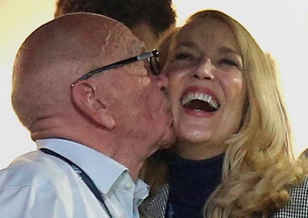 File photo dated 31/10/15 of Rupert Murdoch and Jerry Hall, who have announced their engagement.