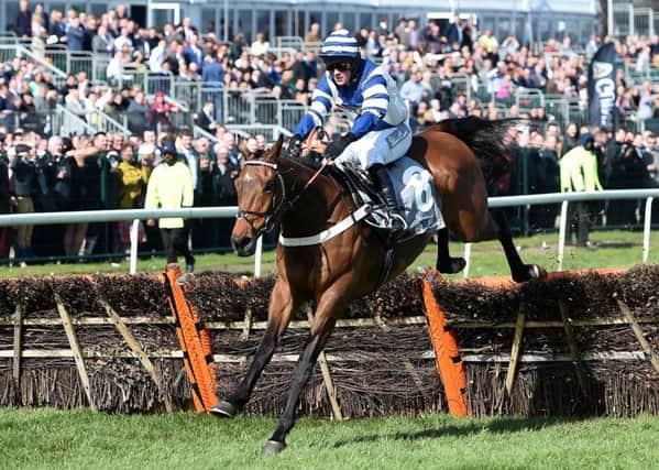 Whisper, ridden by Nico de Boinville, clears the final fence to win the Silver Cross Stayers Hurdle last year.  Its prize find will rise by Â£30,000 this year (Picture: Martin Rickett/PA Wire).
