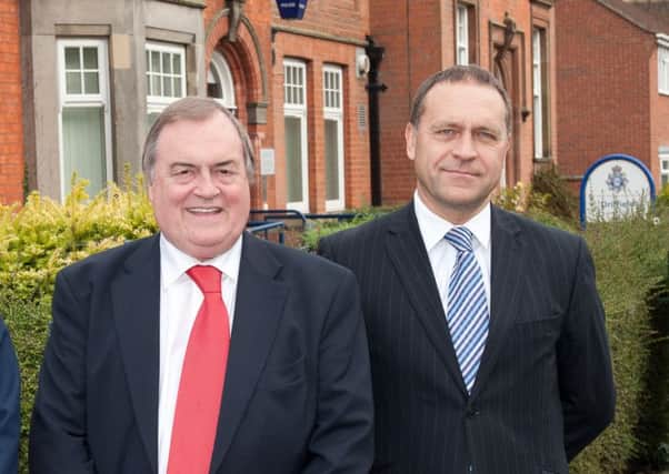 Keith Hunter (right), pictured with Lord Prescott on the campaign trail in 2012