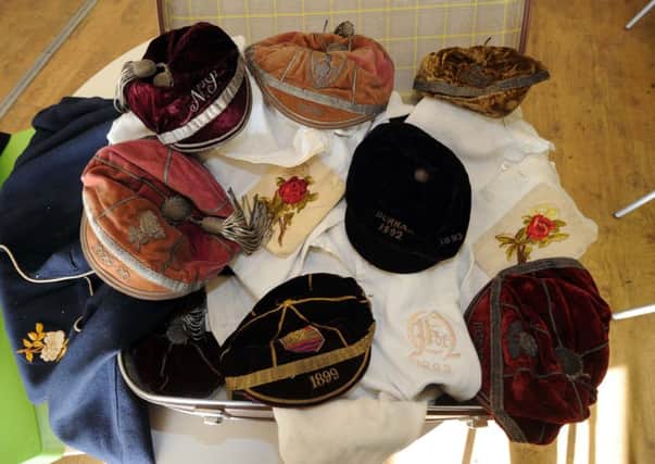 Sporting Memorabilia valuation at the KC Stadium, Hull
Rugby League Shirts and caps dating back to the 1800's belonging to Max Gold. Picture: Simon Hulme