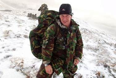 Rob during his time in the Army