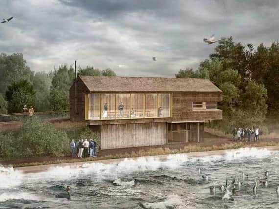The new bird-hide planned for Tophill Low Nature Reserve at Hutton Cranswick