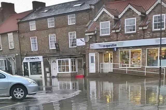 Photo issued by Chris Clubley & Co of the post Christmas floods in the Yorkshire Village of Stamford, the devastating effects of which the Prince of Wales and the Duchess of Cornwall have seen for themselves.