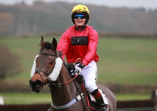 Double Olympic cycling champion Victoria Pendleton rides Pacha Du Polder at Fakenham today (Picture: David Davies/PA Wire).
