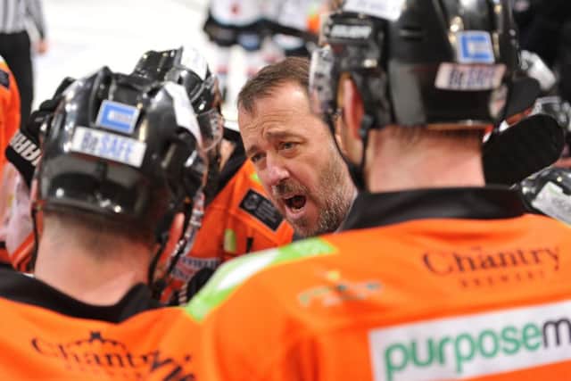 Paul Thompson, confident his Sheffield Steelers' team will still be in contention for the Elite League title after this weekend. Picture: Dean Woolley.