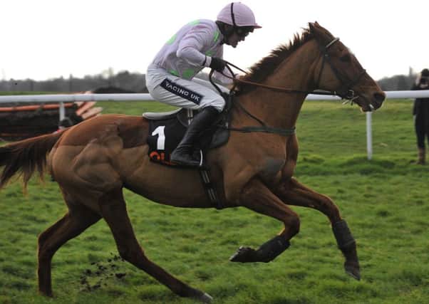 Unbeaten Annie Power and Ruby Walsh on their way to victory at Doncaster.