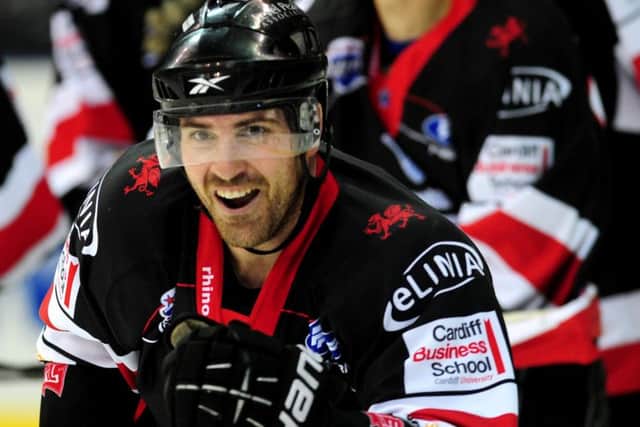 Gerad Adams, during his time as player-coach at Cardiff Devils.