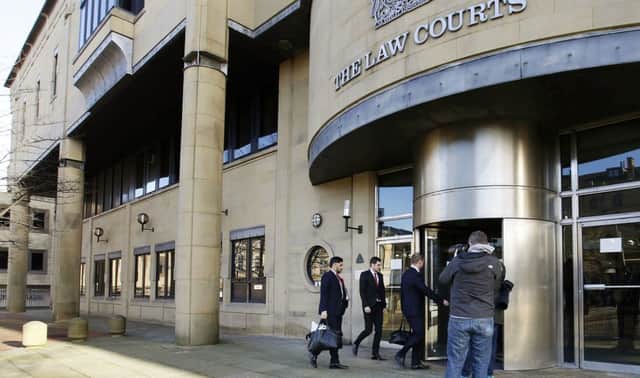 Footballer Adam Johnson arrives at Bradford Crown Court
