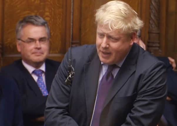 Boris Johnson speaks in the House of Commons to oppose the Prime Minister's EU reform deal.